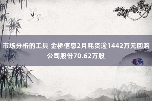 市场分析的工具 金桥信息2月耗资逾1442万元回购公司股份70.62万股