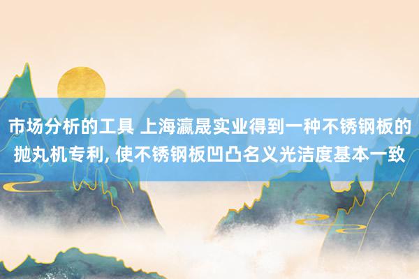 市场分析的工具 上海瀛晟实业得到一种不锈钢板的抛丸机专利, 使不锈钢板凹凸名义光洁度基本一致